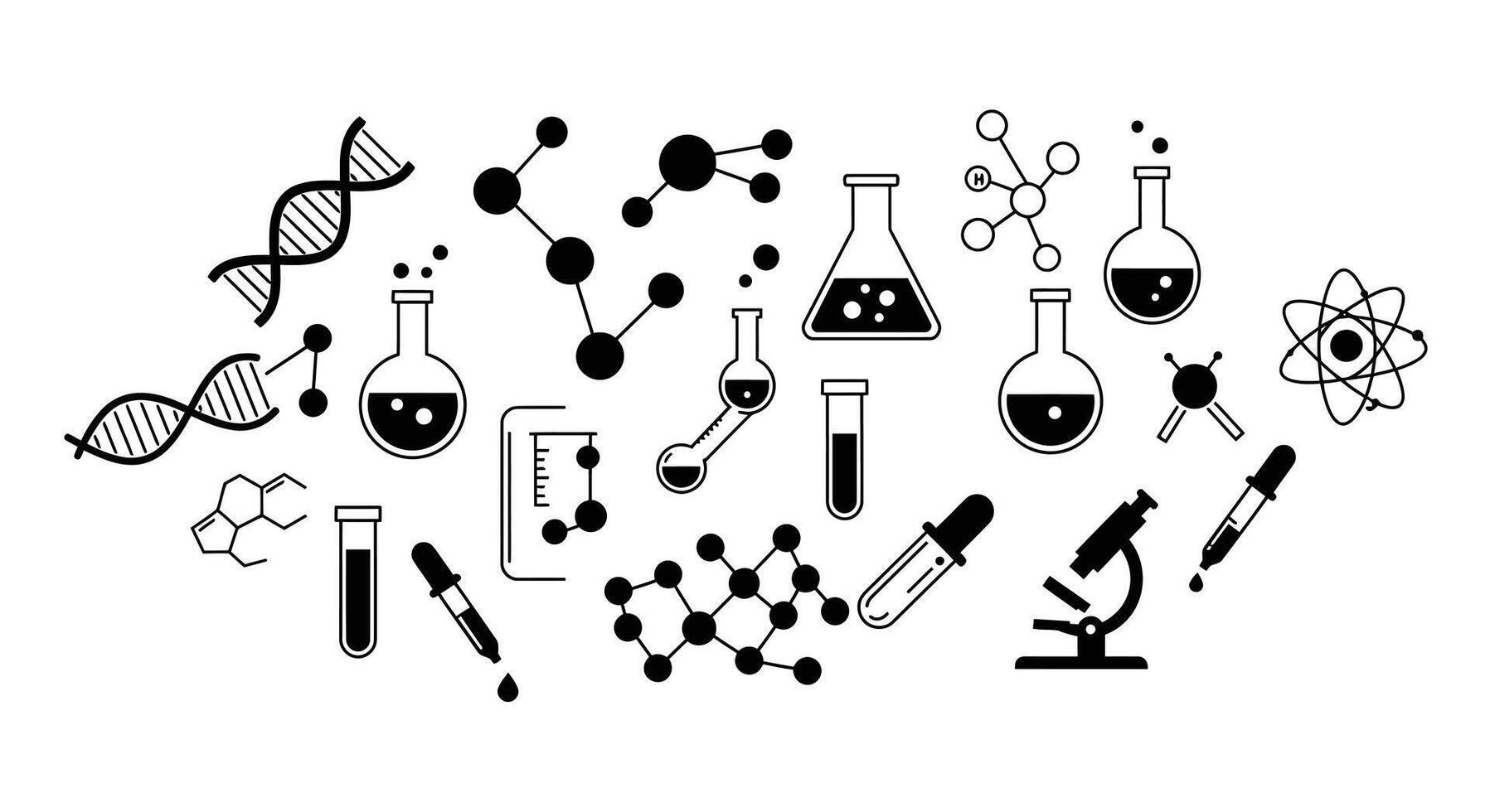 science and technology icons vector