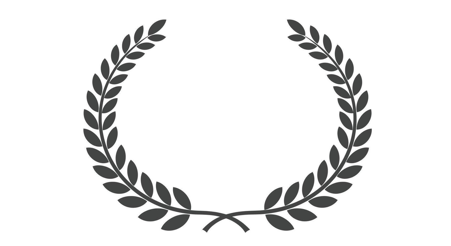 a laurel wreath icon vector