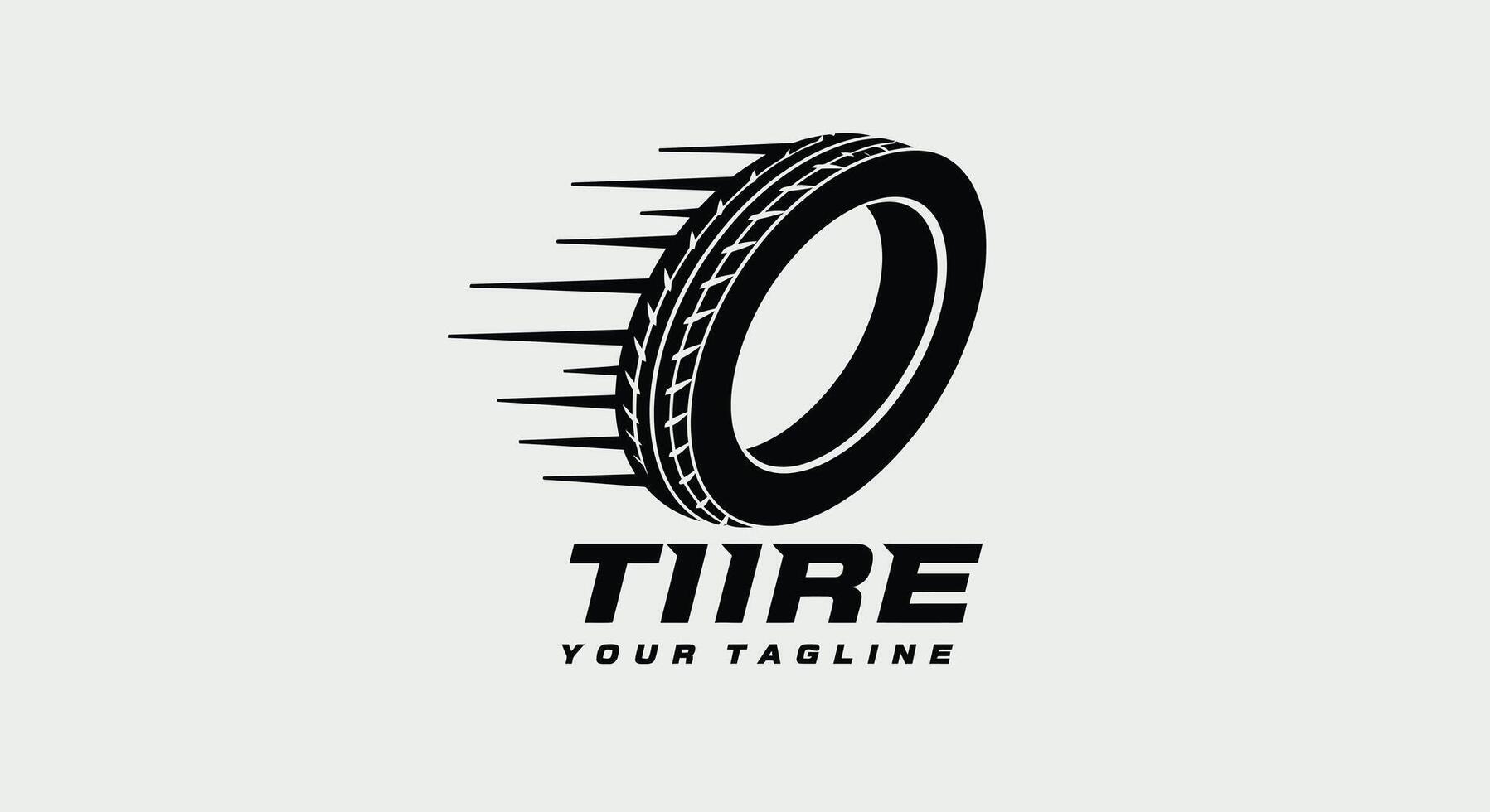a tire logo with spikes on it vector