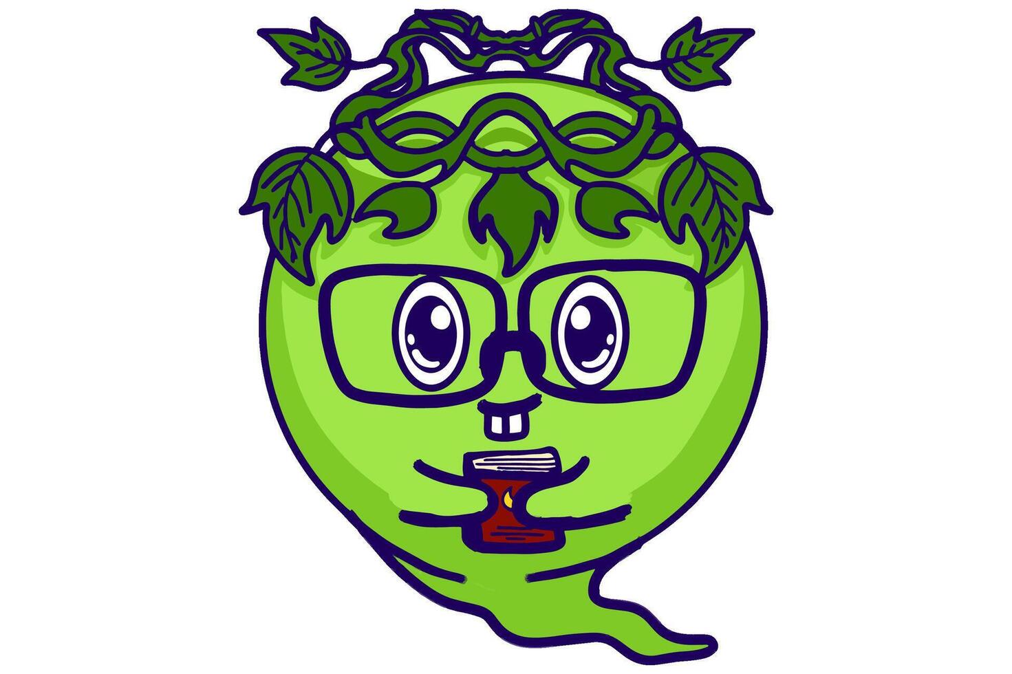 Happy Earth Day - Smart Mascots Kawaii Stickers vector
