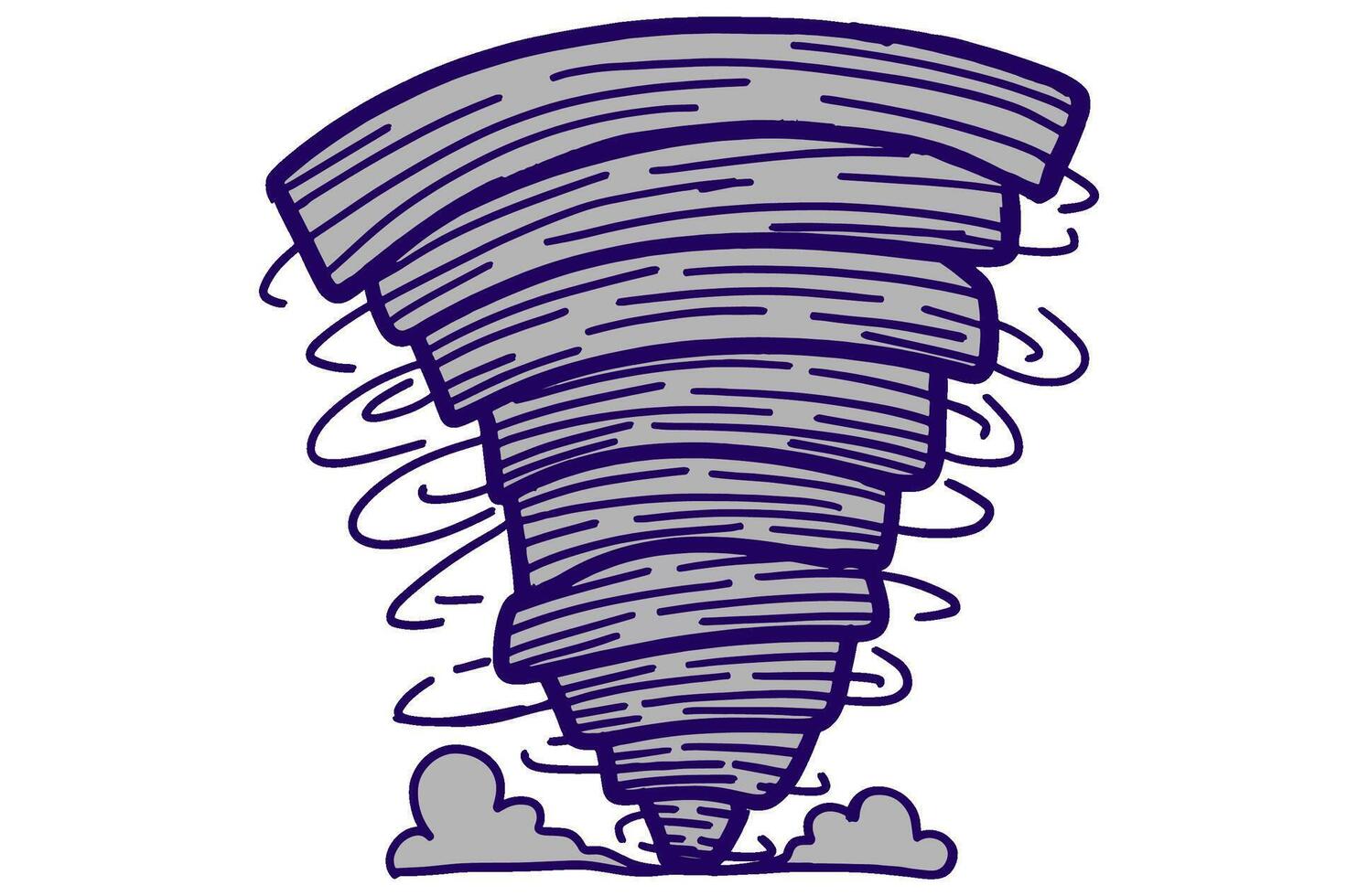 Dark Tornado Wind Sticker Pack vector