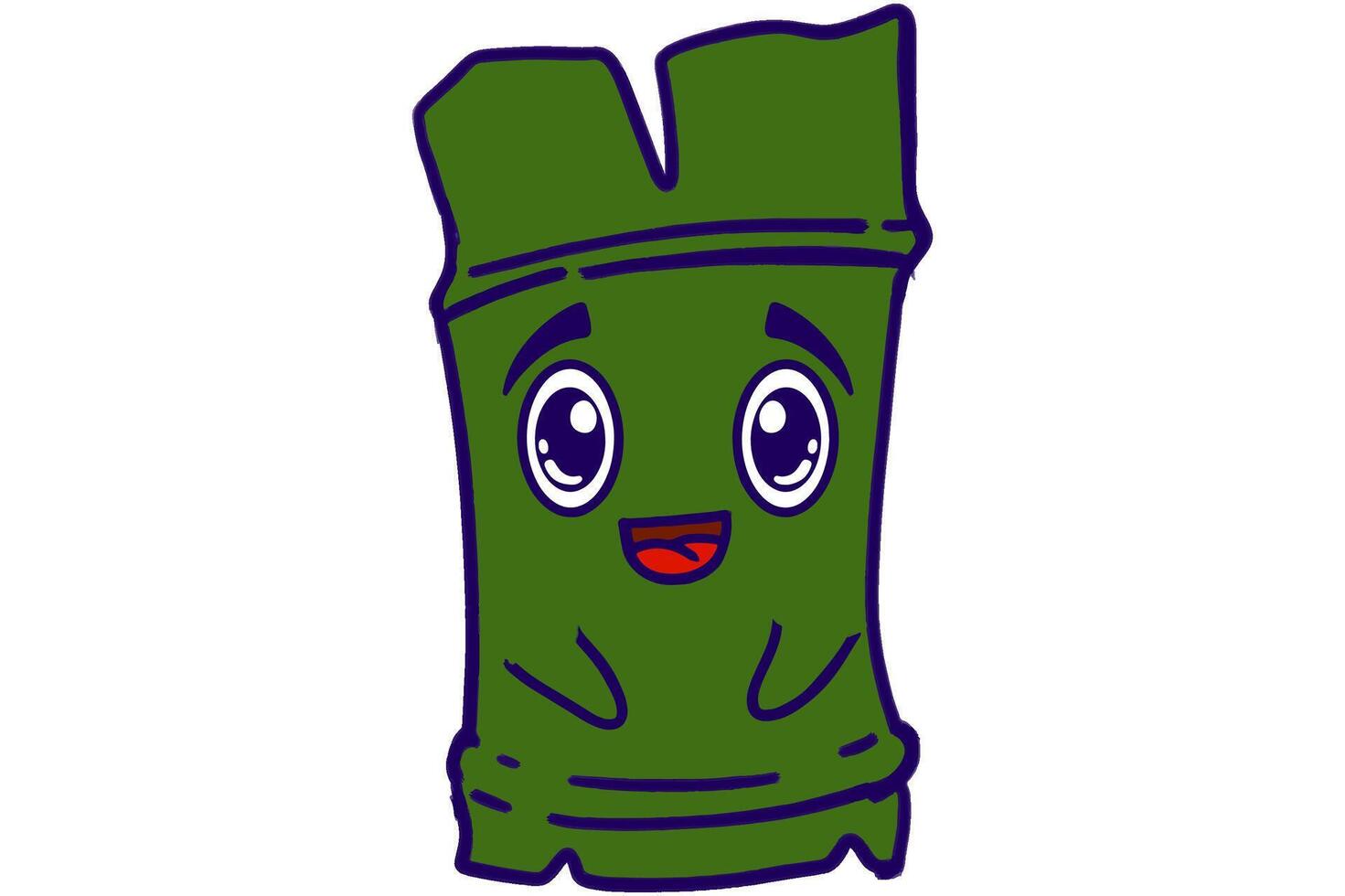 Cute Bamboo Character vector
