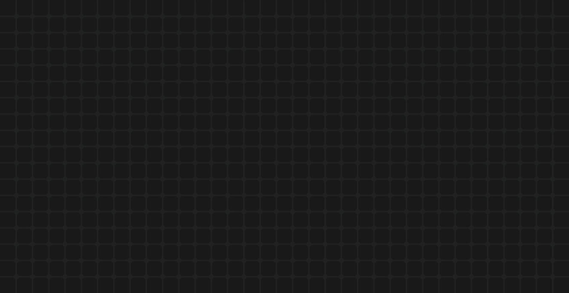 A darkly rendered matrix displays a structured grid pattern. Soft contrasts define square shapes, creating a subtle, consistent, and ordered array on a flat surface. vector