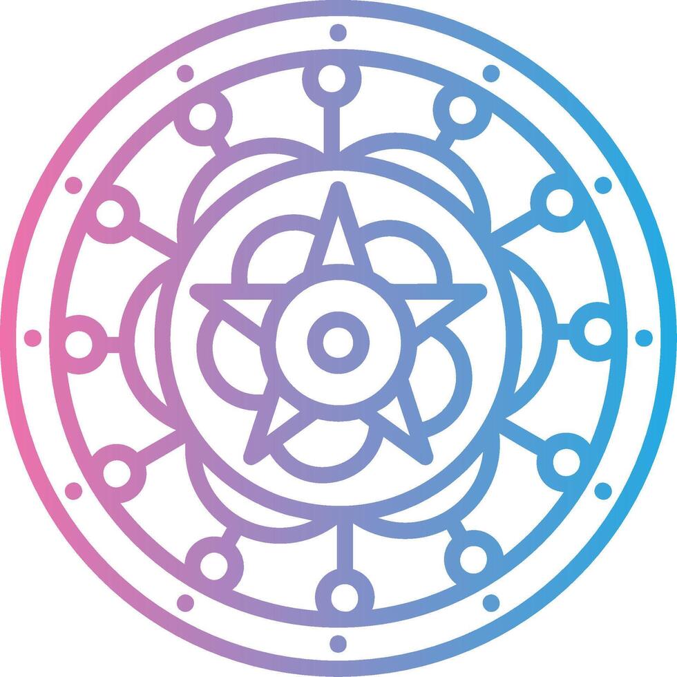 Mandala Simple Web Tag vector