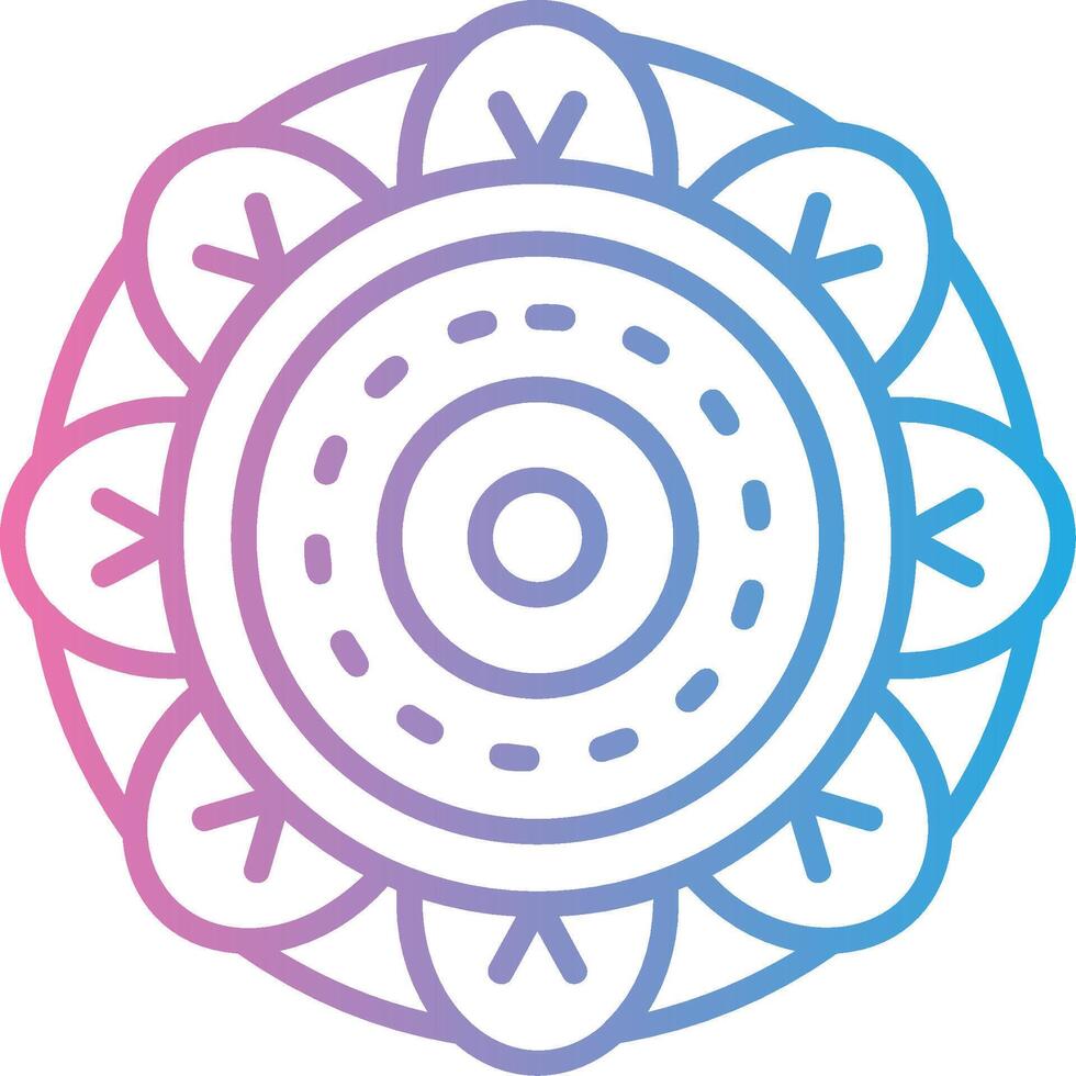 Mandala Smart Line Drawing vector