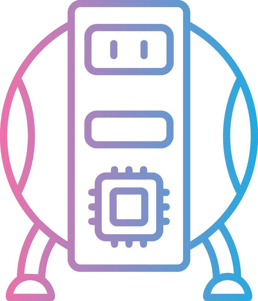 Robot Gradient Style Mark vector
