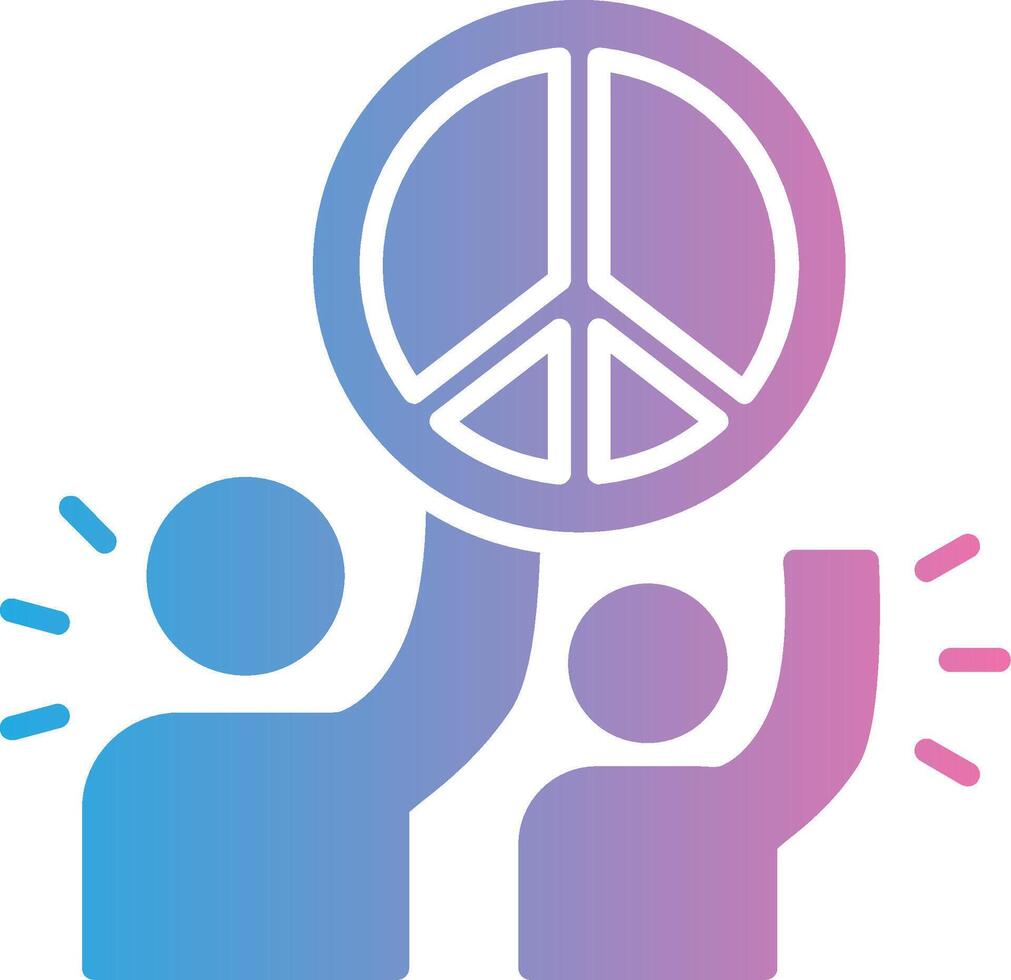 Peace Sign Smart Visual Mark vector