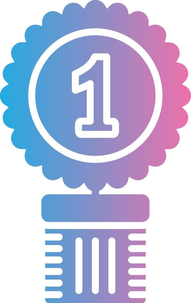 1st Prize Polished Tech Badge vector