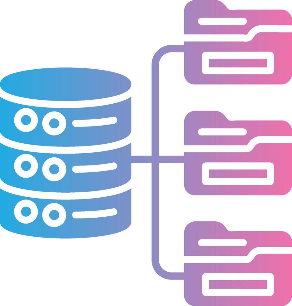 Database Elegant Line Drawing vector