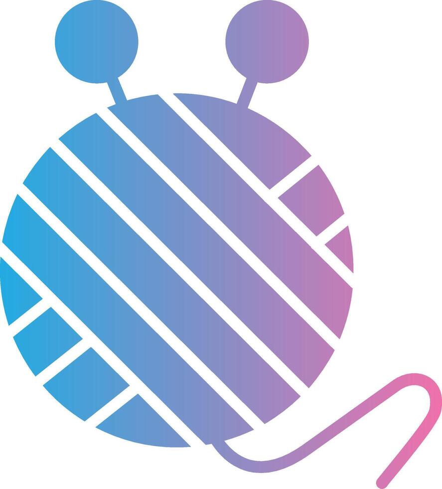 Wool Ball Simple Web Tag vector