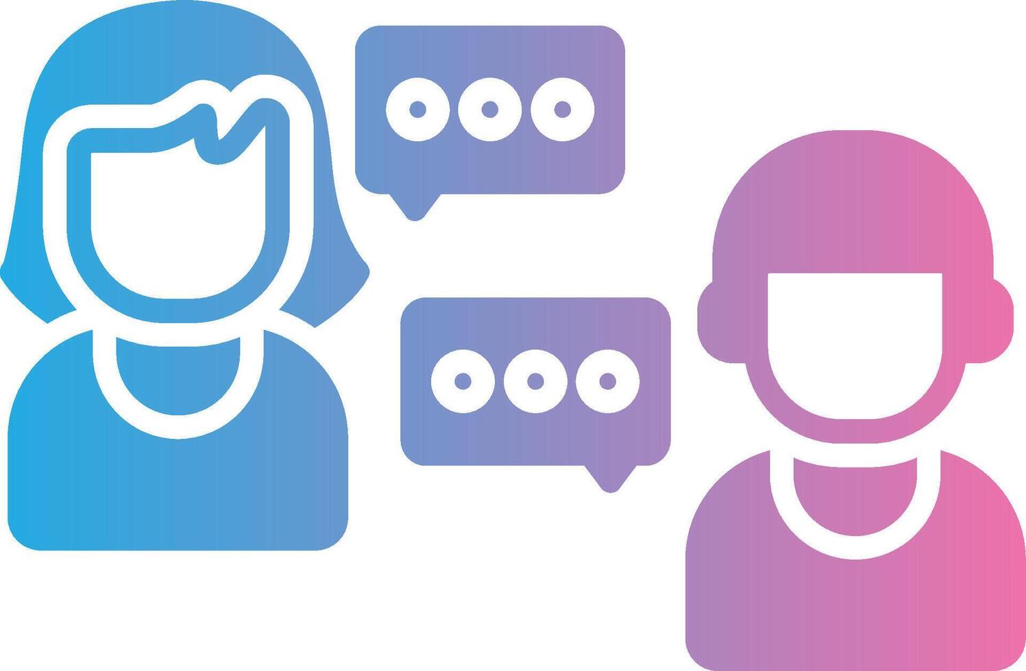 Conversation Sleek Icon Frame vector