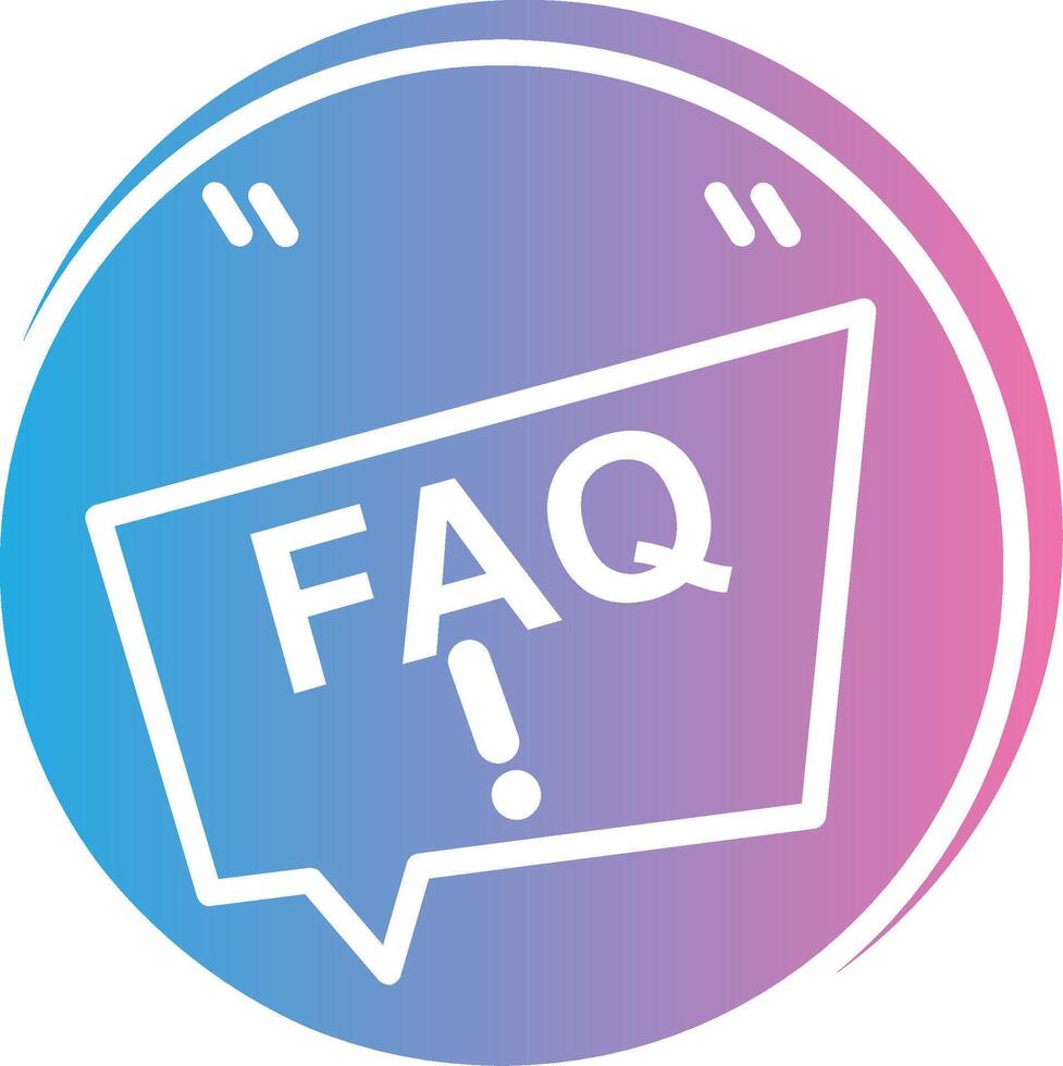 Faq Optimized Visual Mark vector