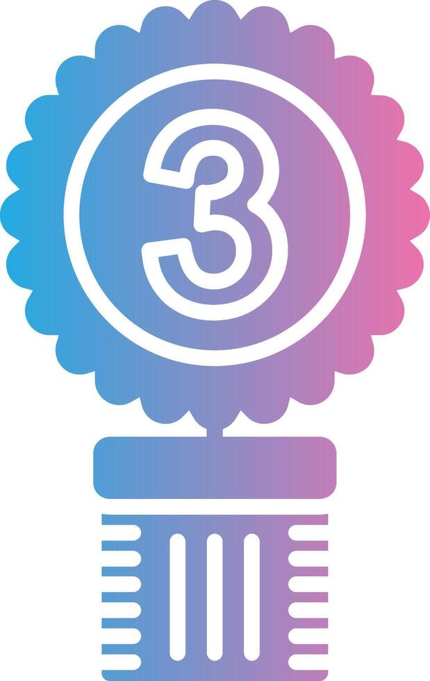 3rd Prize Sleek Icon Frame vector