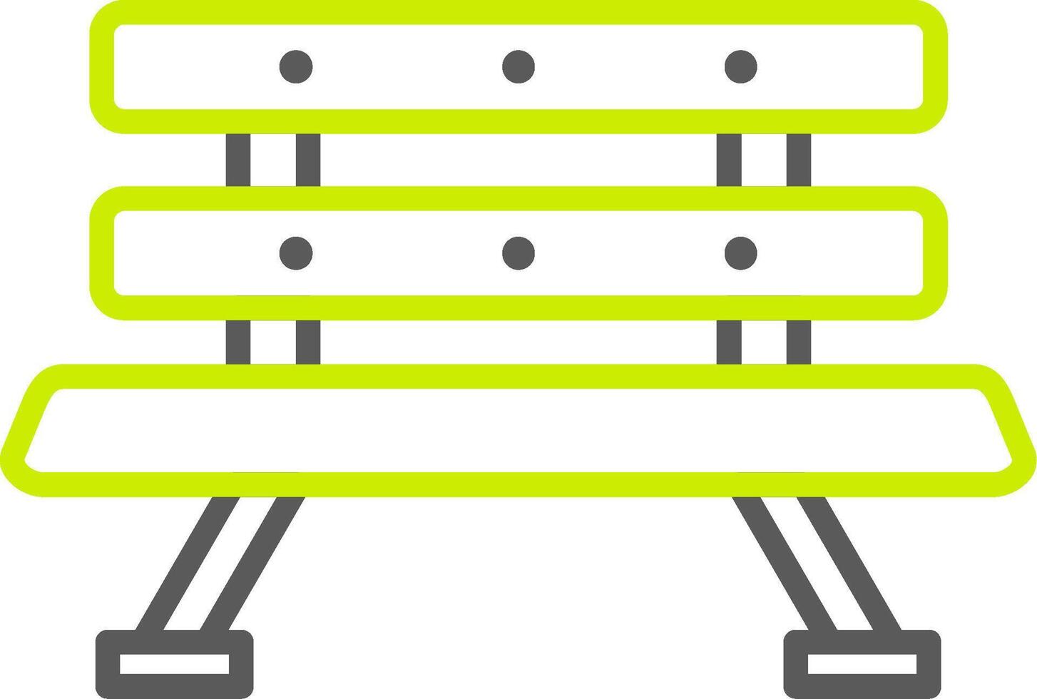 Bench NextGen Line Drawing vector