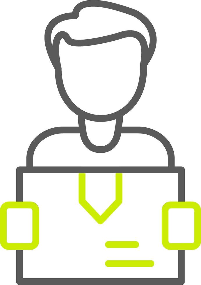 Delivery Man Subtle Interface Detail vector