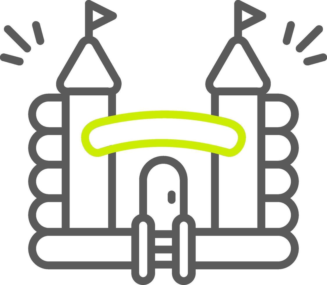 Inflatable Castle Light Mode Icon vector