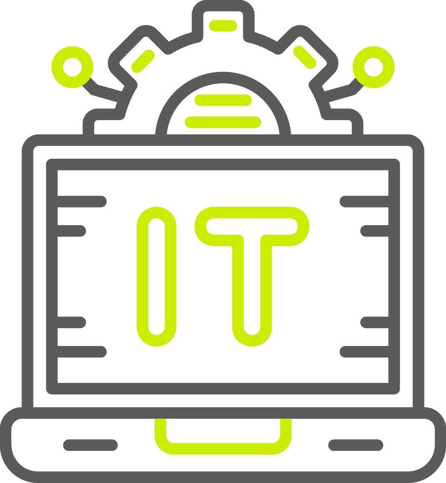 Information Technology Minimal UX Part vector