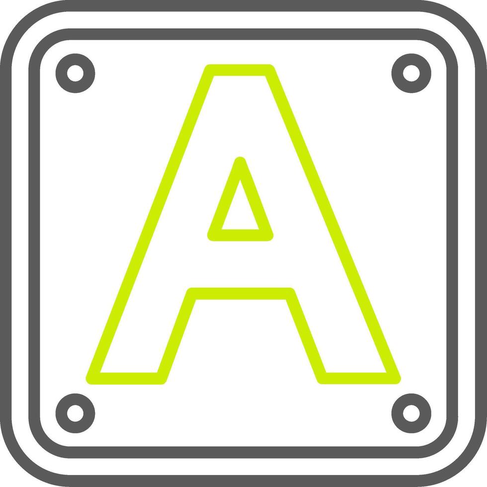 Letter A Gradient Style Mark vector