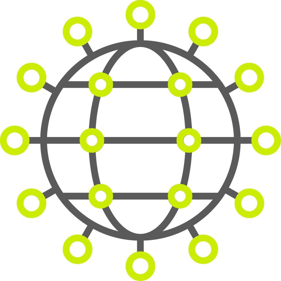 Transactional Data Neon Grid Feature vector