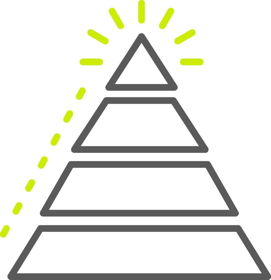 Pyramid Chart Minimalist UI Block vector