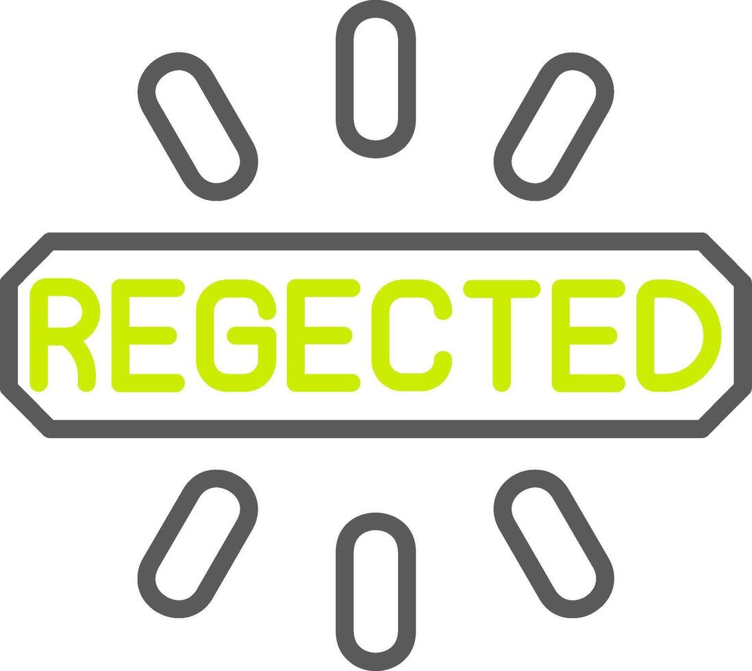 Rejected Professional Line Mark vector