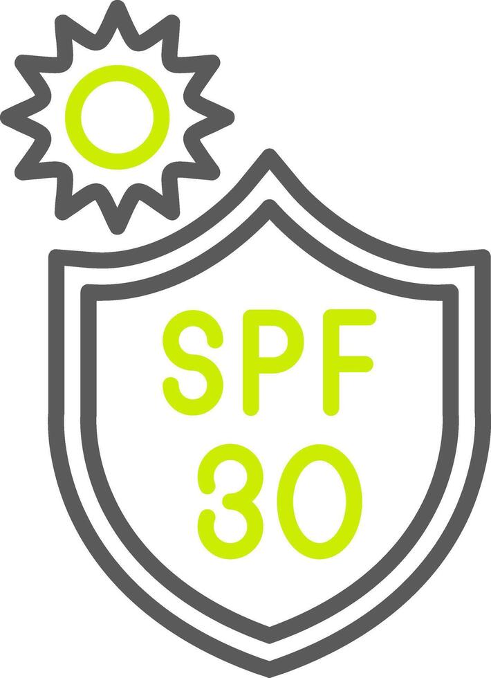 Spf 30 Simple Web Tag vector
