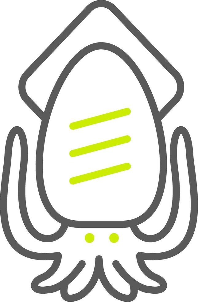 Squid Elegant Tech Badge vector
