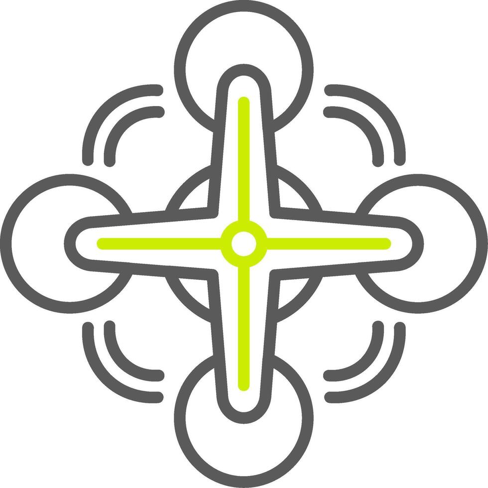Uav Bold Shape Icon vector