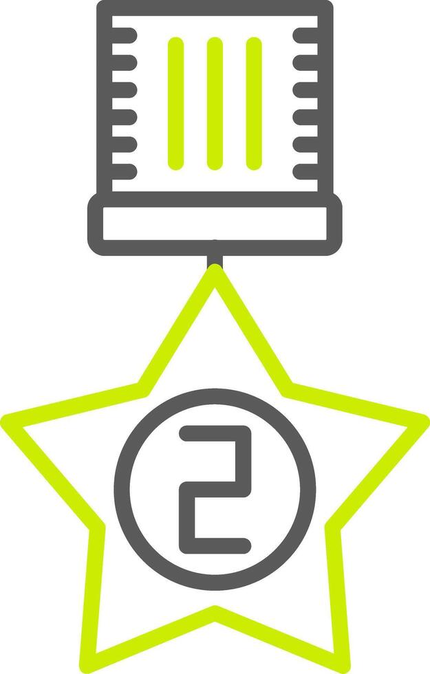 2nd Prize Simple Web Tag vector