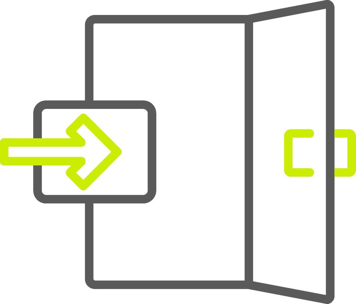 Emergency Exit Polished UI Module vector