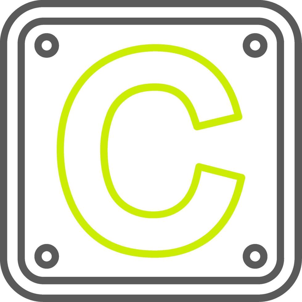 Letter C Advanced App Object vector