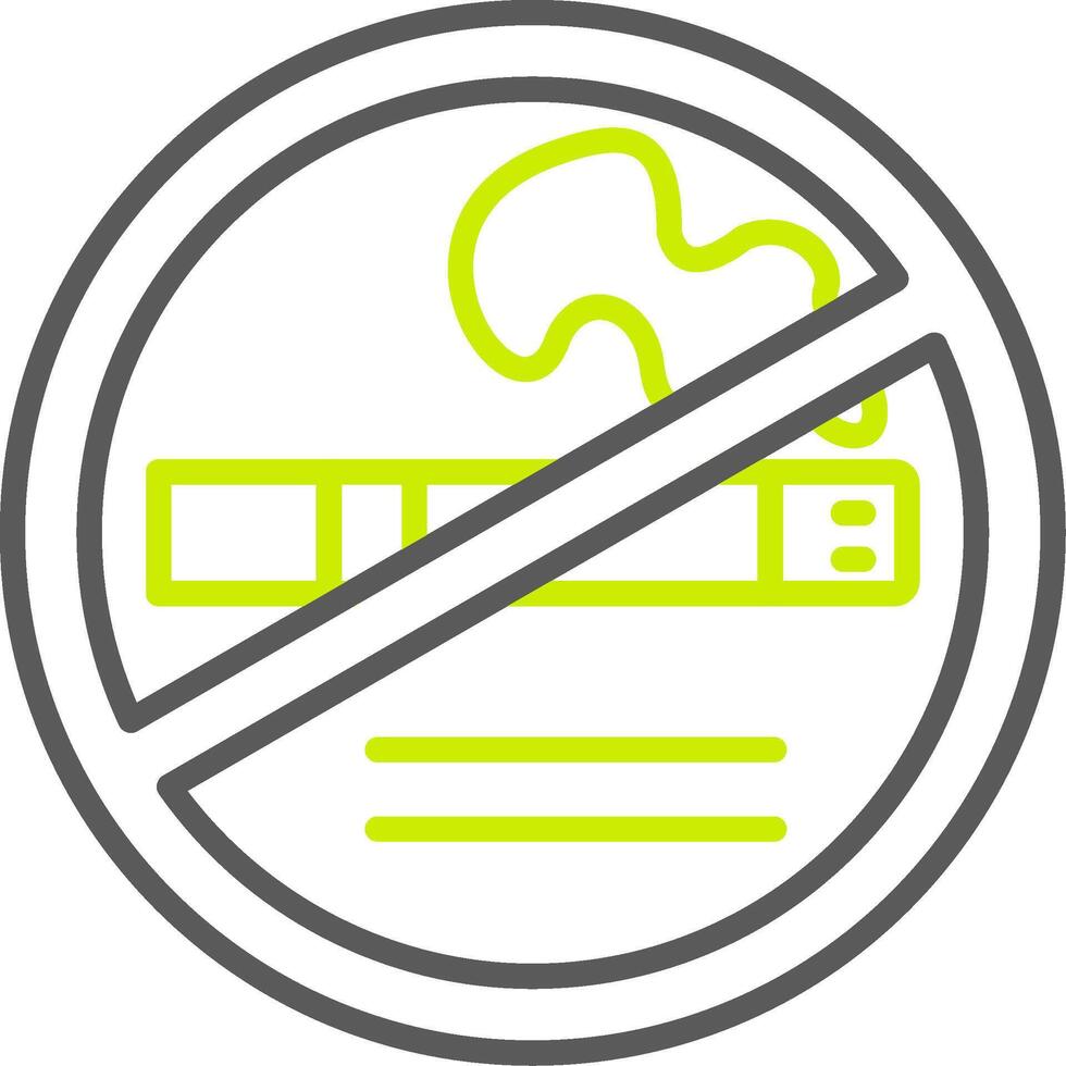 No Smoking Custom Visual Mark vector
