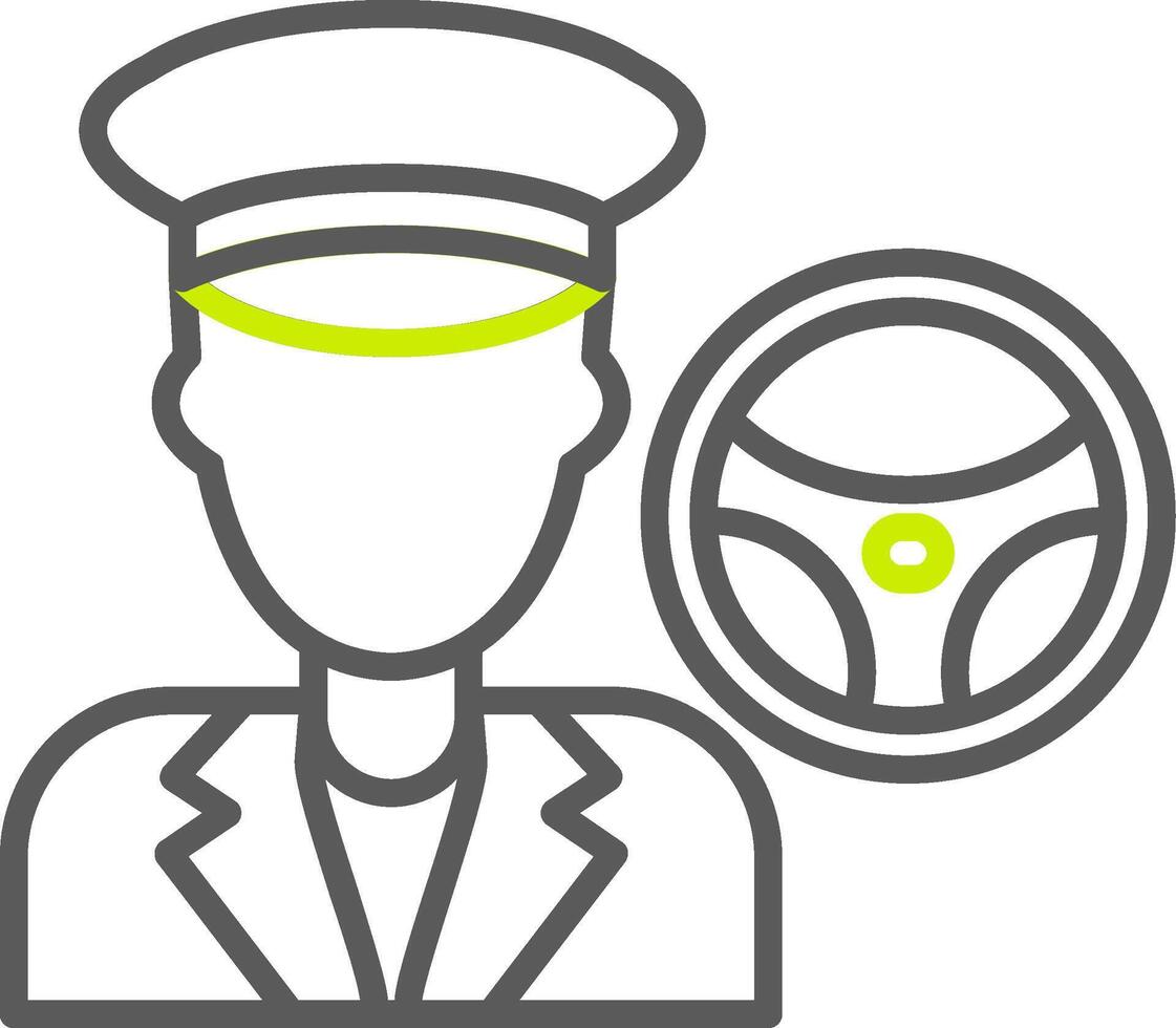 Taxi Driver Neutral Icon Unit vector