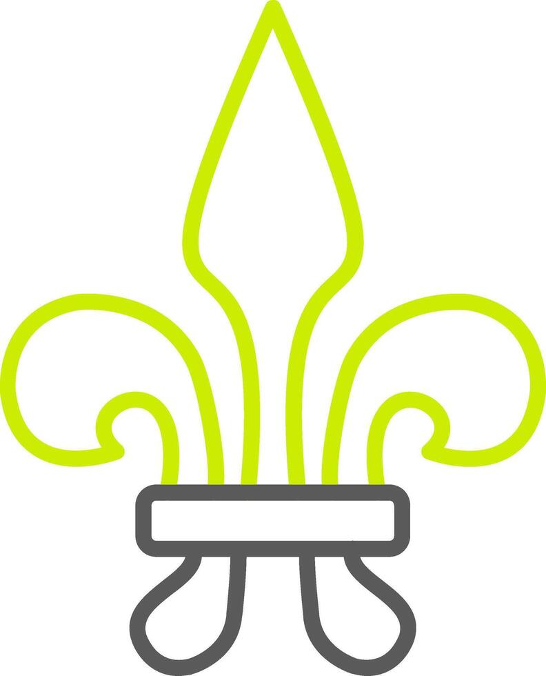 Fleur De Lis Sleek Icon Frame vector