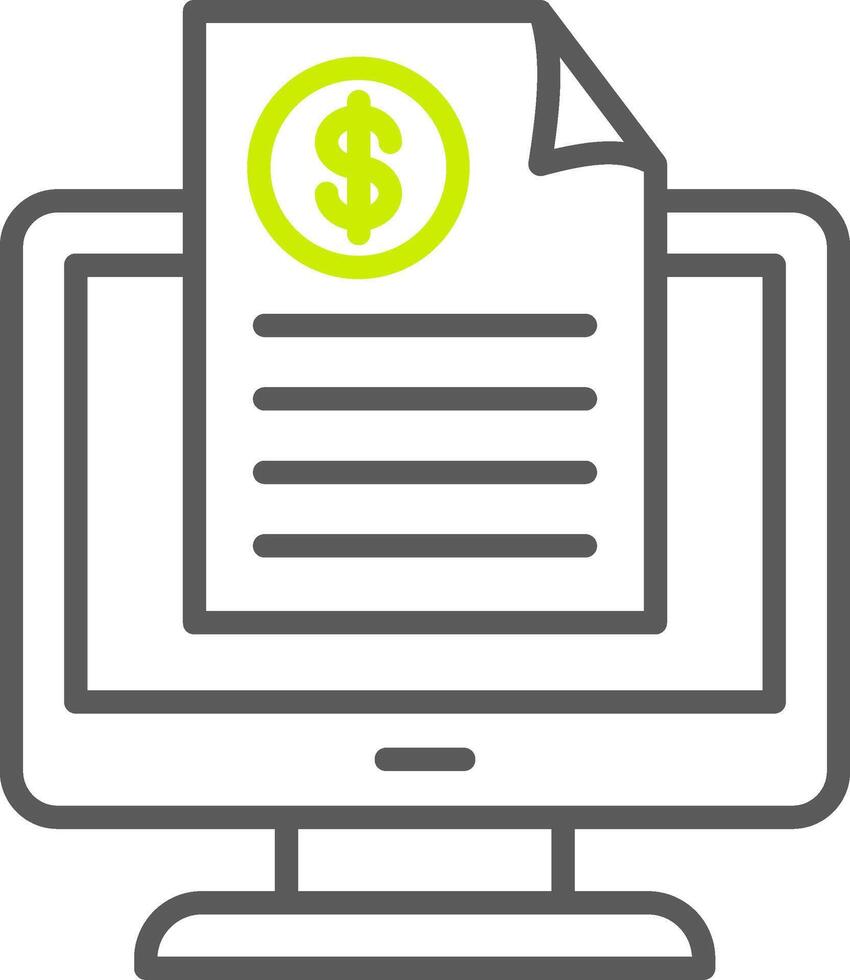 Invoice slip Dynamic Creative Piece vector