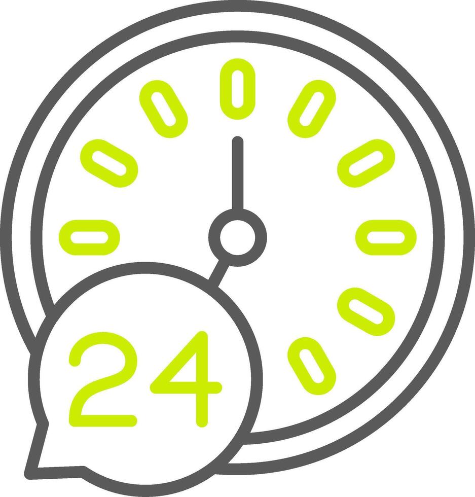 24 Hour Clock Optimized App Object vector