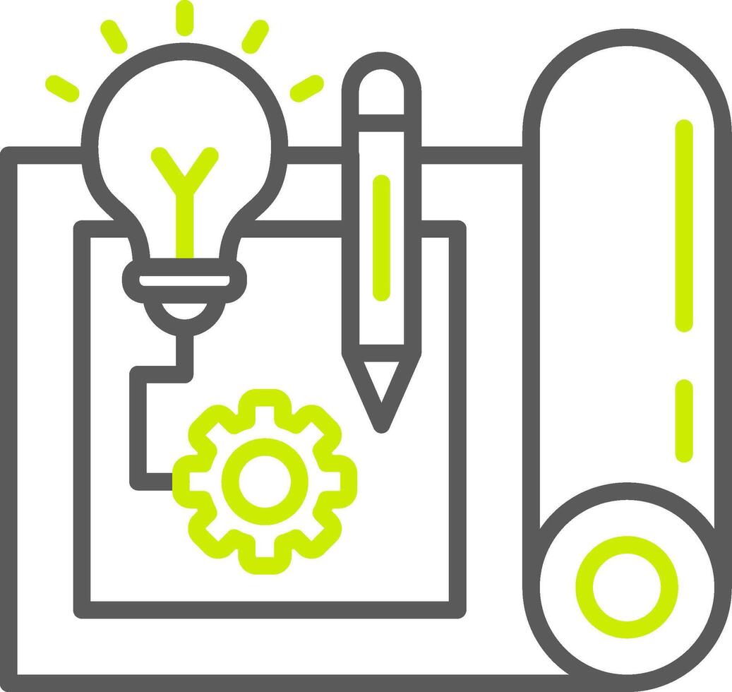 Blueprint Optimized Line Drawing vector