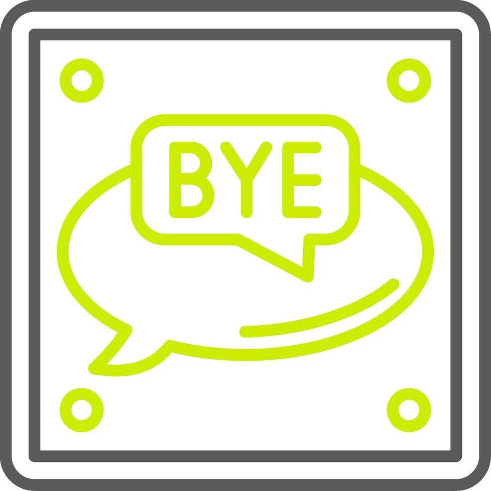 Bye Abstract App Mark vector