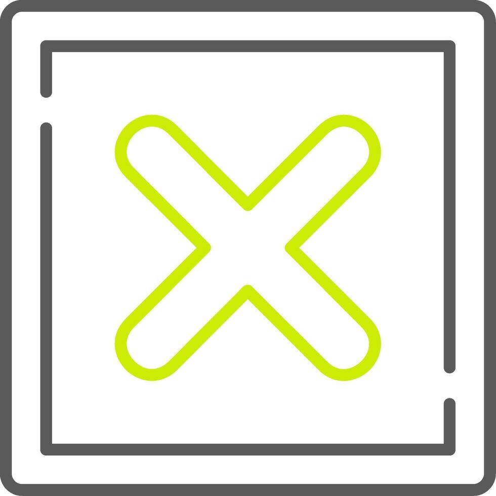 Cancel Modern UI Piece vector
