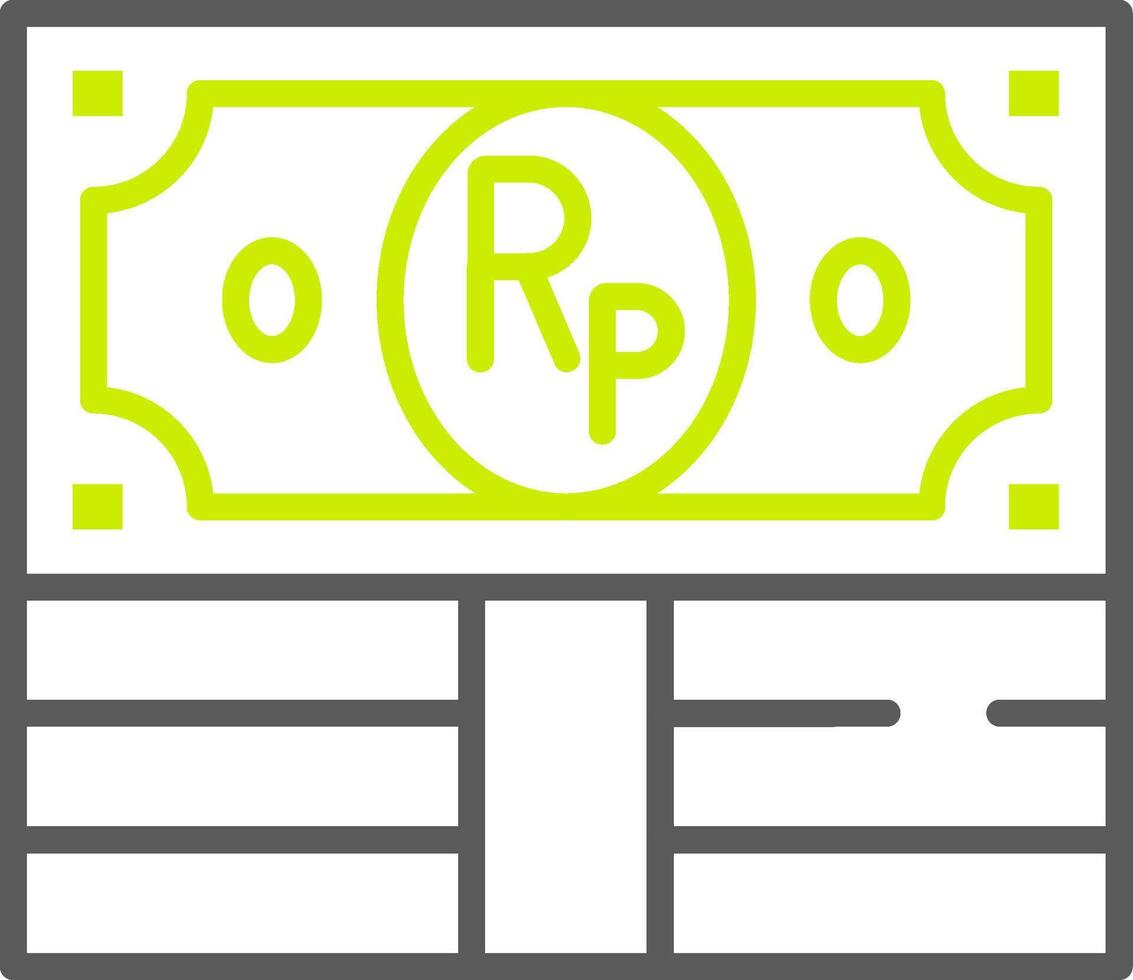 Indonesian Rupiah Elegant Visual Mark vector