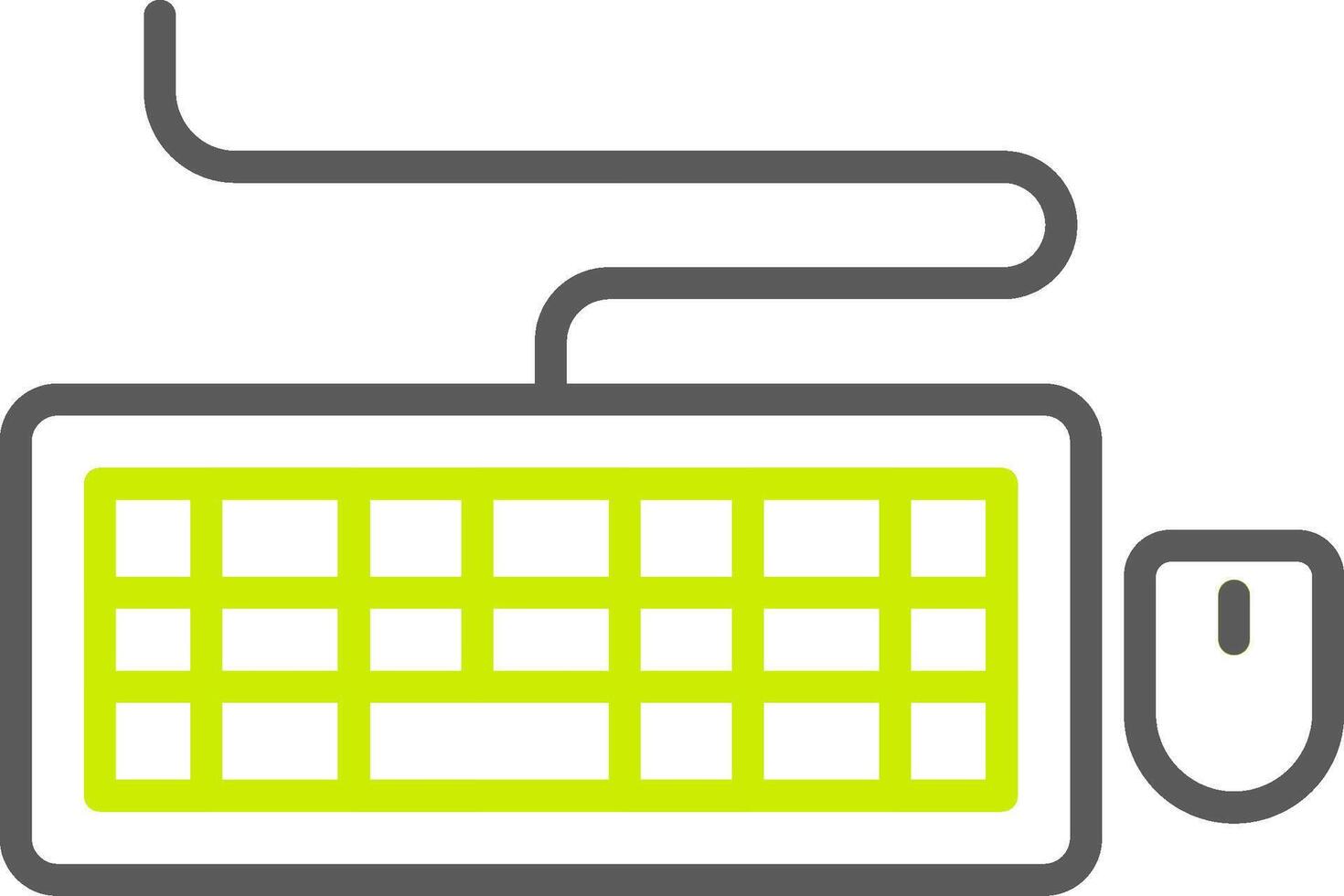 Keyboard Bold Shape Icon vector