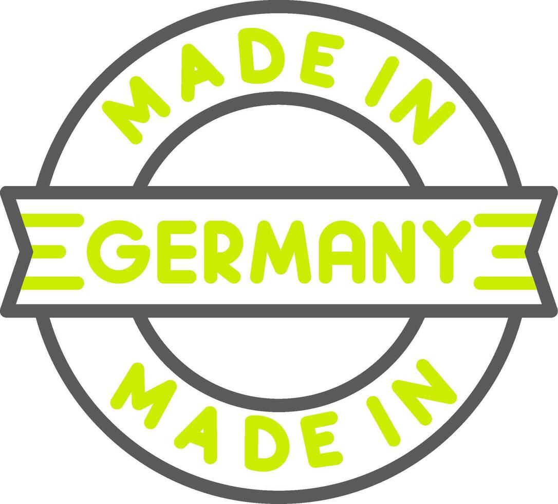 Made In Germany Elegant Tech Badge vector