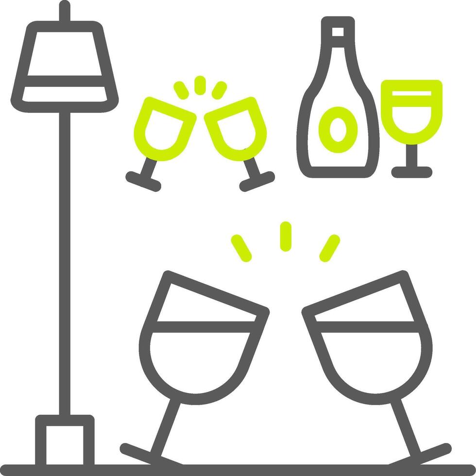 Wine glasses Optimized App Object vector