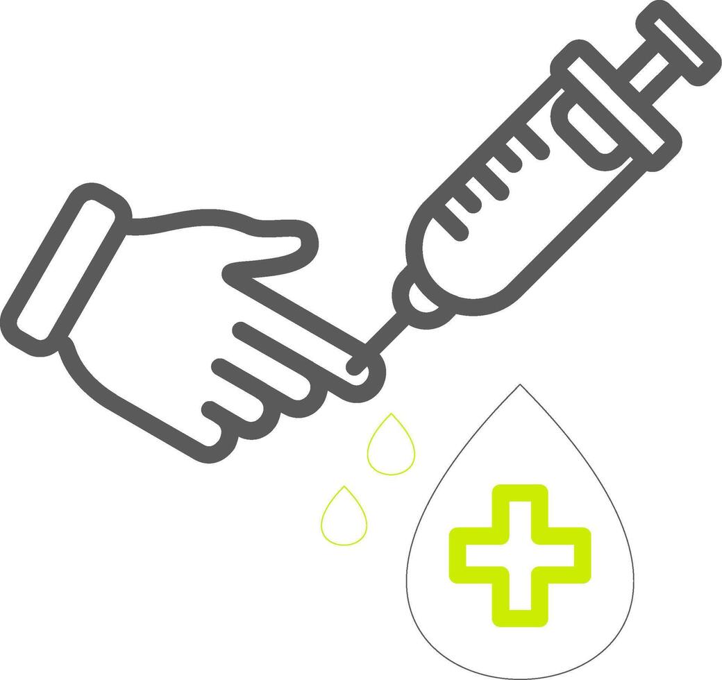 Blood Test Optimized Visual Mark vector