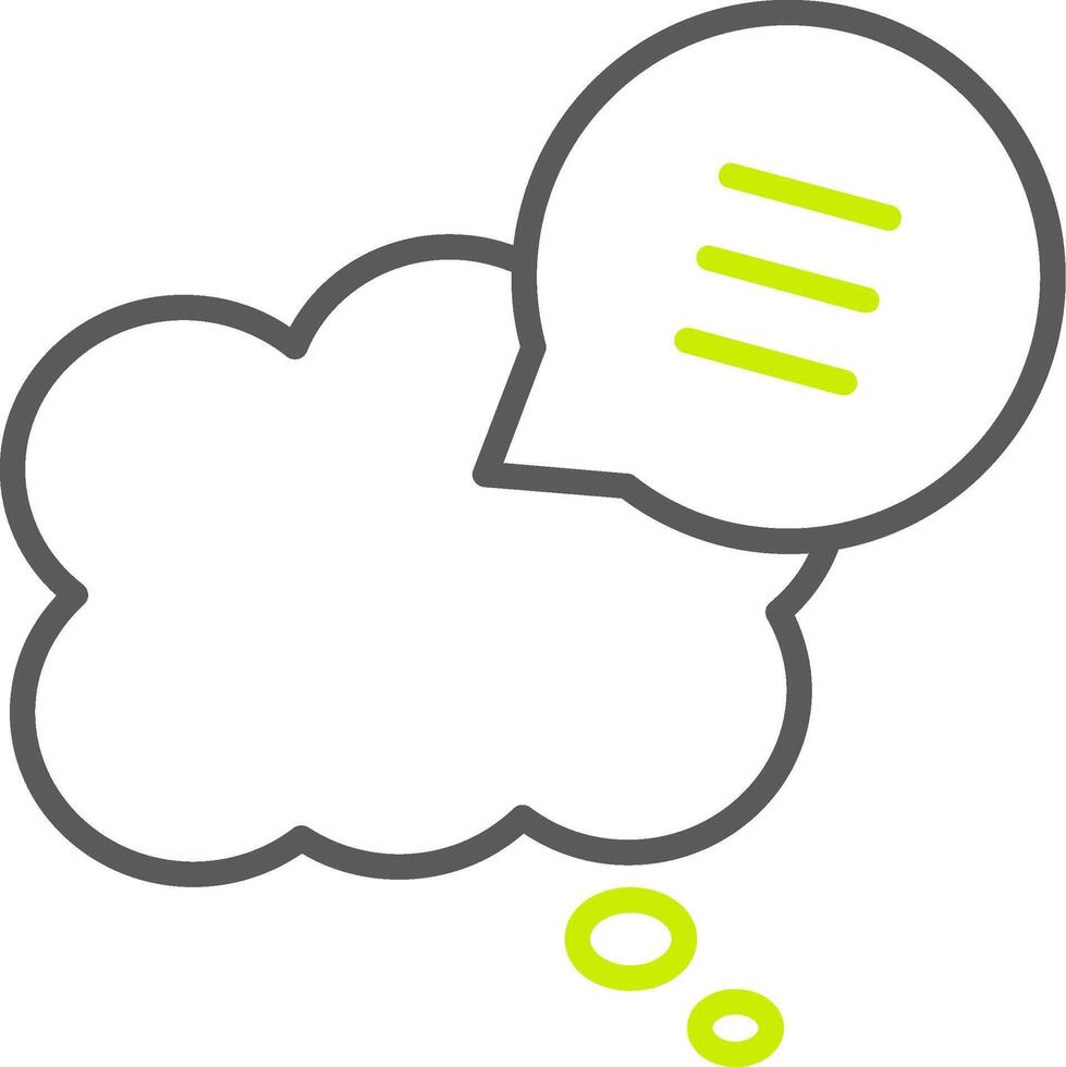 Chat Bubbles Custom Line Drawing vector