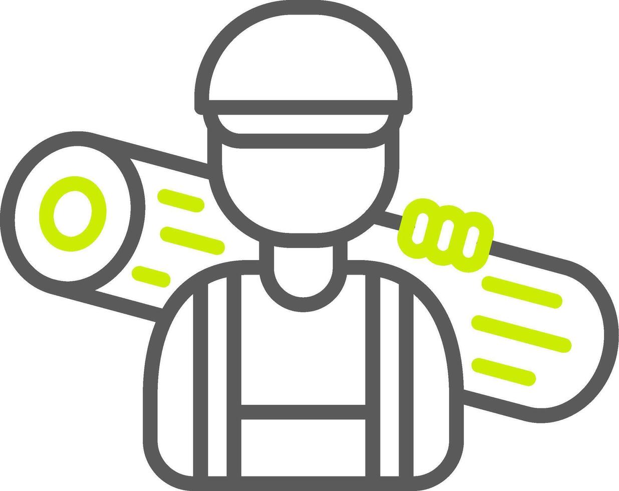 Carpenter Minimalist UI Block vector