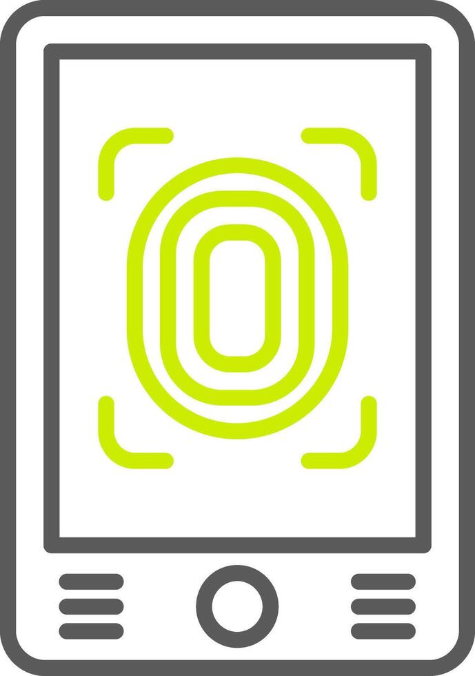 Finger Scan Polished App Object vector