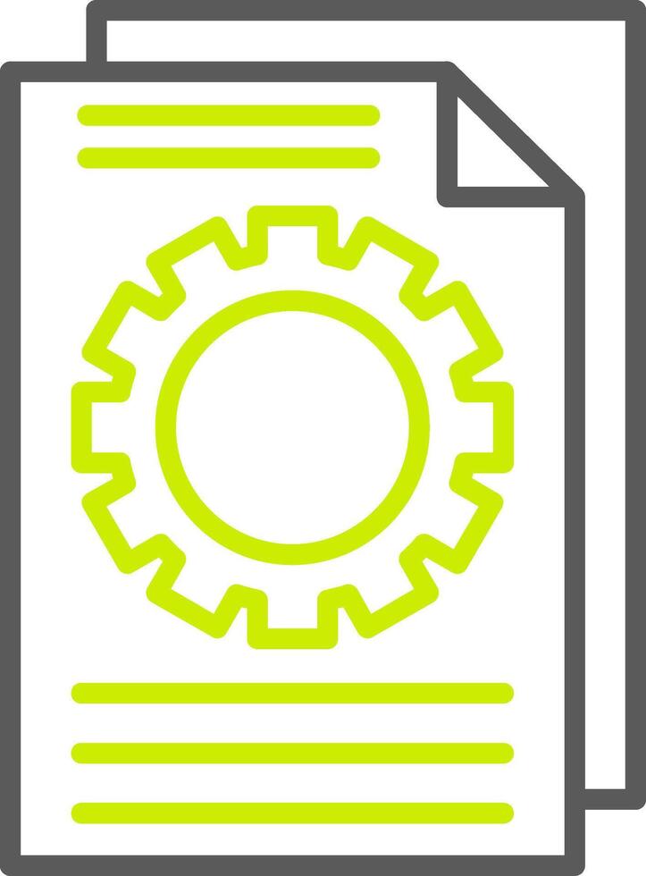 Documentation Optimized Line Drawing vector