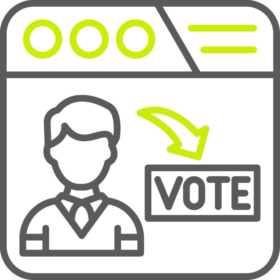 Online Voting Advanced Web Graphic vector