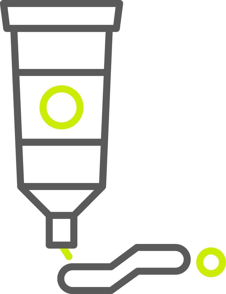 Paint Tube Minimalist UI Block vector